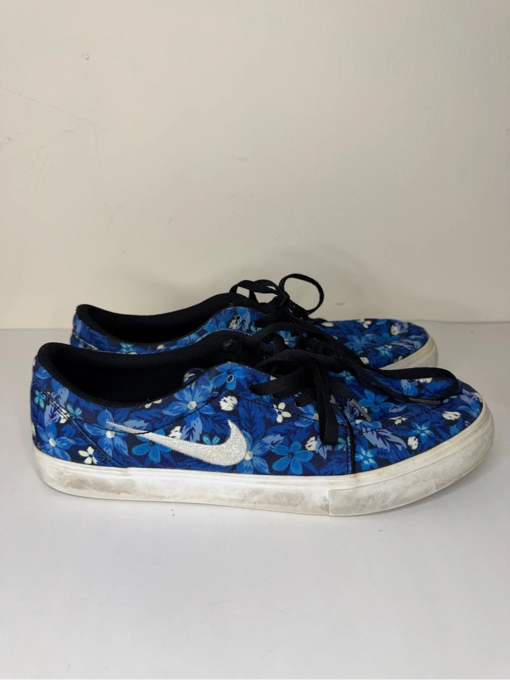 Nike SB Satire Canvas Premium Floral Deep Royal Blue 705193-412 Men’s Size 13